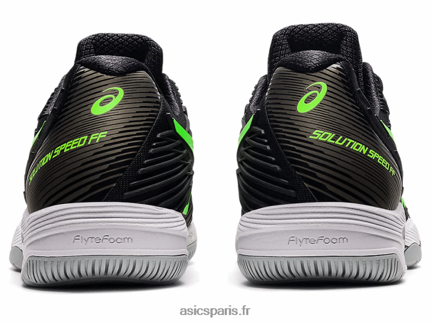 Hommes Asics vitesse de solution ff 2 BXL8B21541 gecko noir/vert