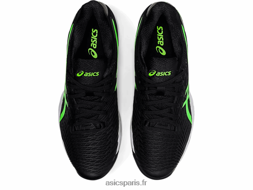 Hommes Asics vitesse de solution ff 2 BXL8B21541 gecko noir/vert