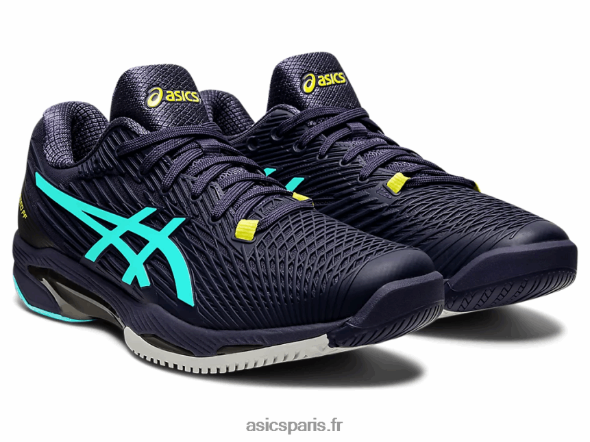 Hommes Asics vitesse de solution ff 2 BXL8B21542 brume indigo/menthe glacée