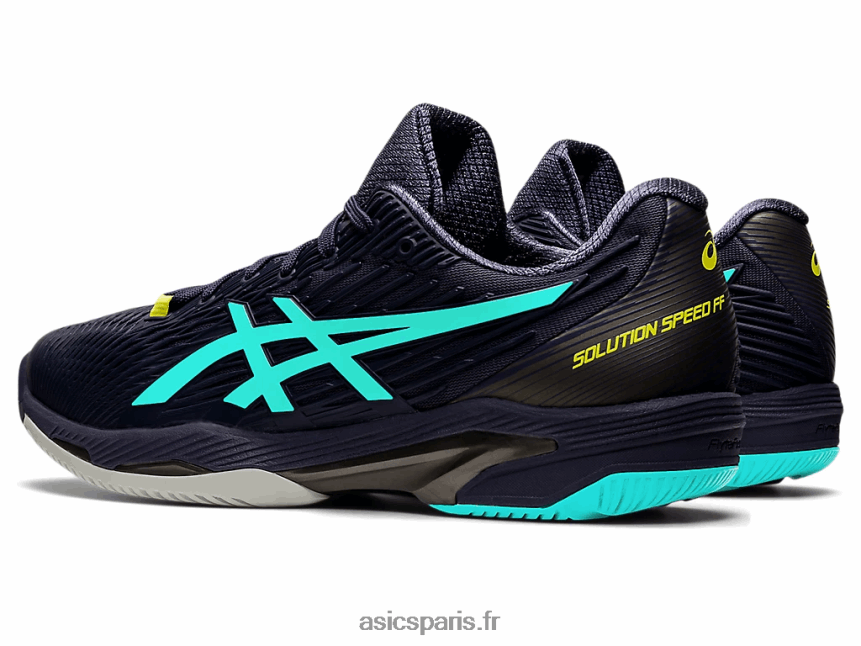Hommes Asics vitesse de solution ff 2 BXL8B21542 brume indigo/menthe glacée