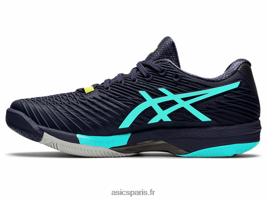 Hommes Asics vitesse de solution ff 2 BXL8B21542 brume indigo/menthe glacée