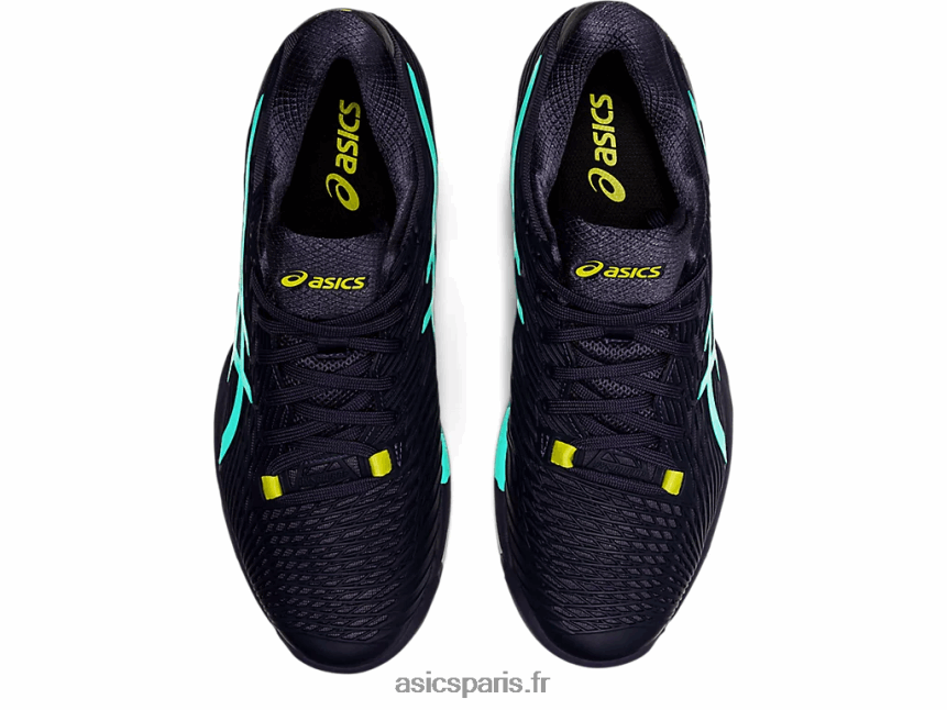 Hommes Asics vitesse de solution ff 2 BXL8B21542 brume indigo/menthe glacée