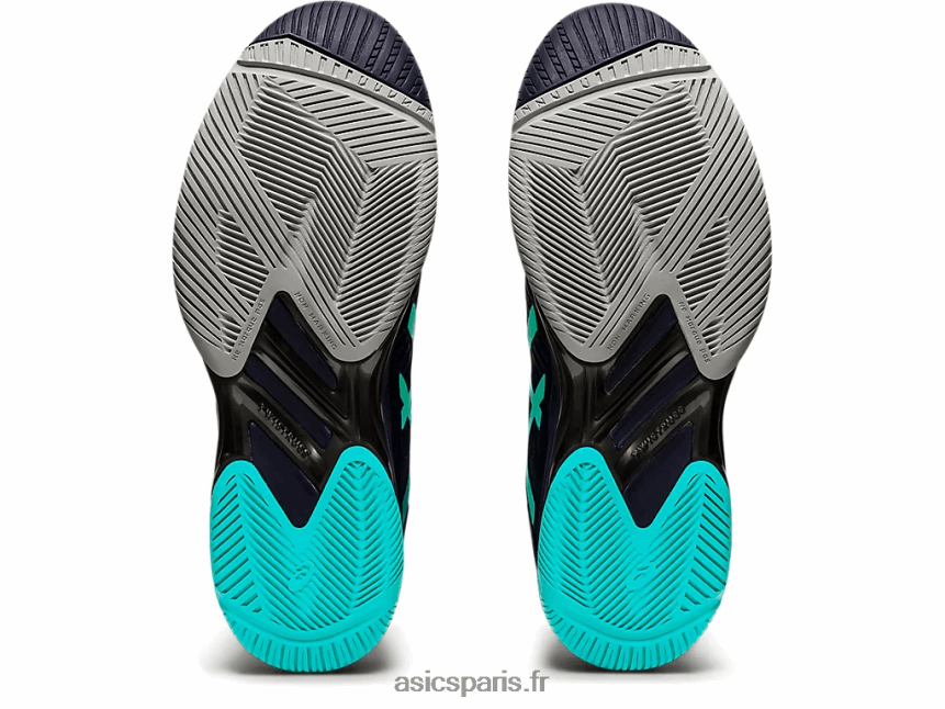 Hommes Asics vitesse de solution ff 2 BXL8B21542 brume indigo/menthe glacée