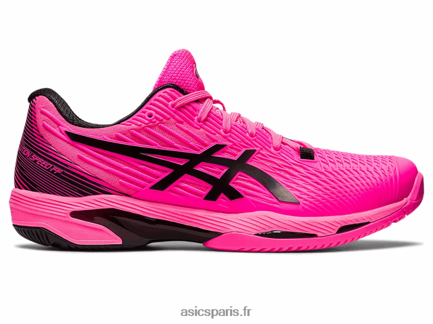 Hommes Asics vitesse de solution ff 2 BXL8B248 rose vif/noir