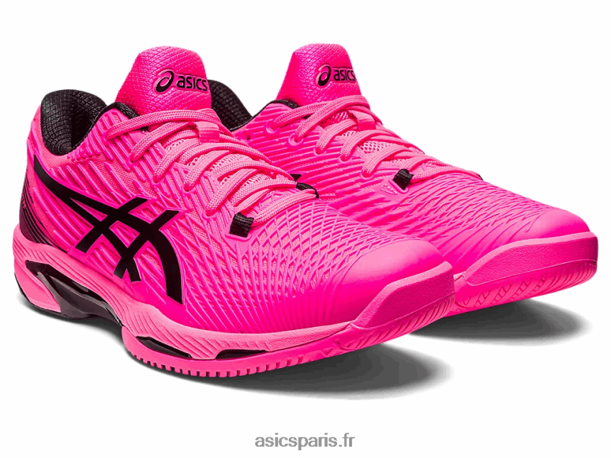 Hommes Asics vitesse de solution ff 2 BXL8B248 rose vif/noir