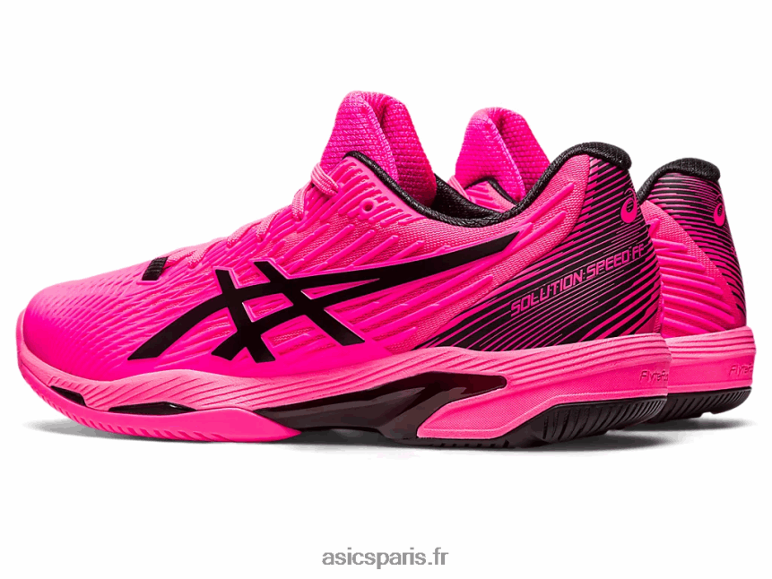 Hommes Asics vitesse de solution ff 2 BXL8B248 rose vif/noir