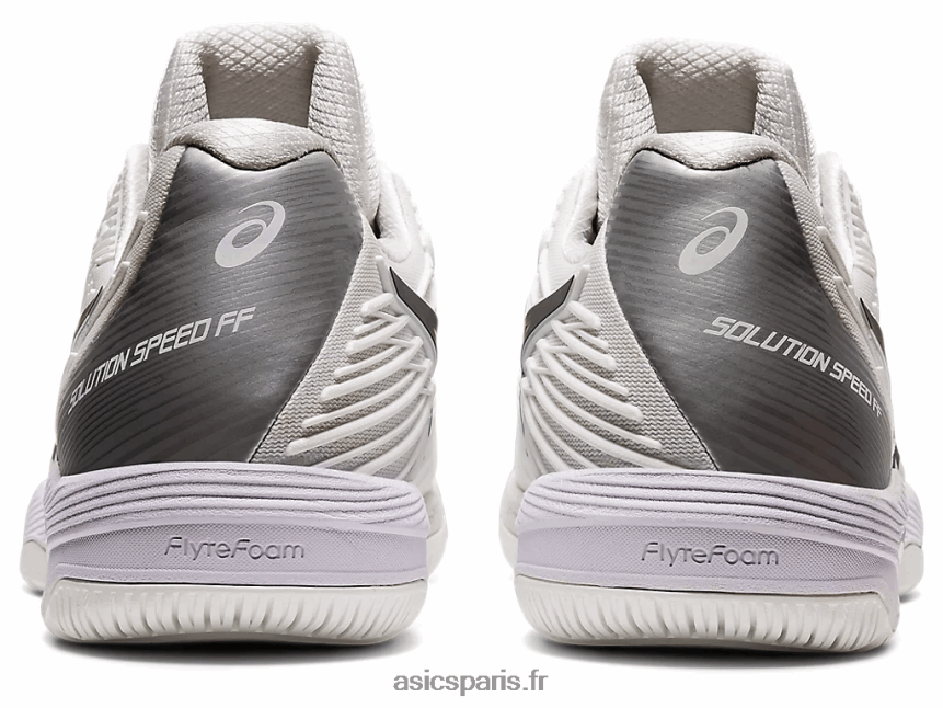 Hommes Asics vitesse de solution ff 2 BXL8B2590 blanc noir