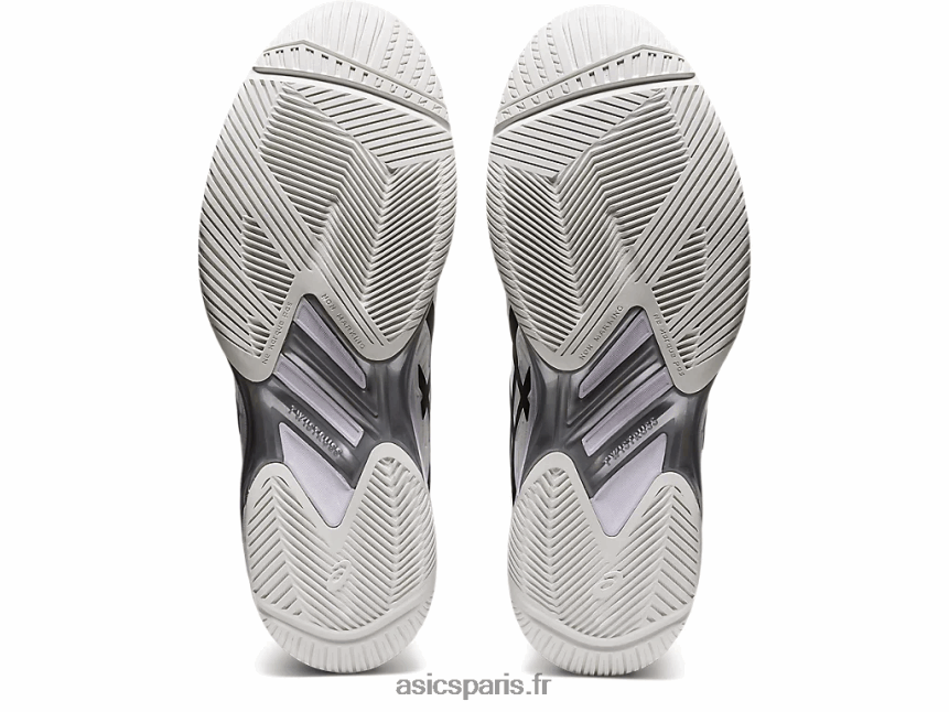 Hommes Asics vitesse de solution ff 2 BXL8B2590 blanc noir