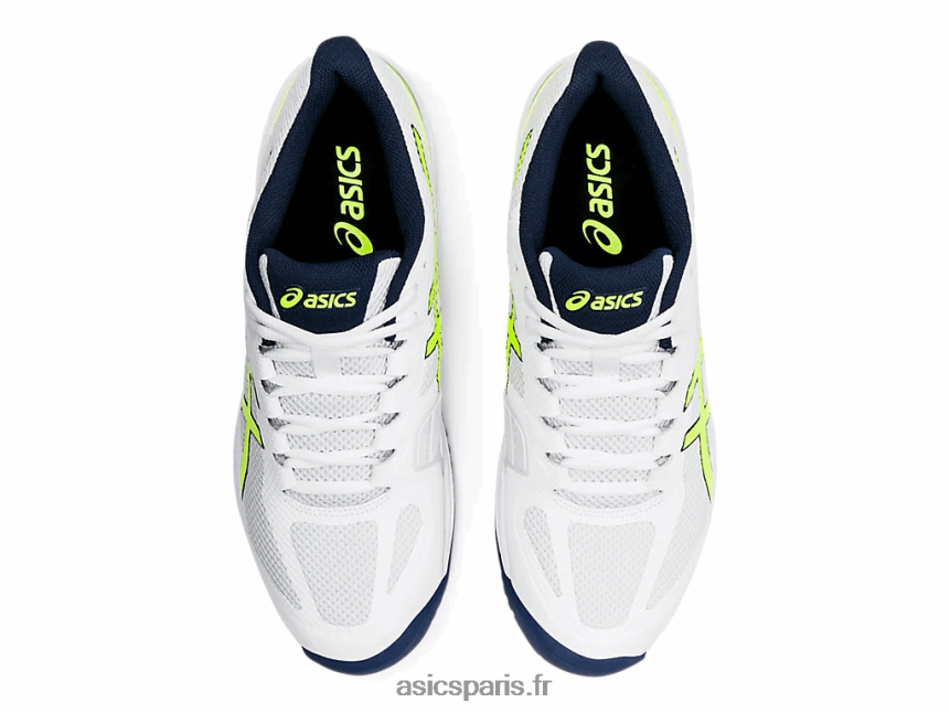 Hommes Asics vitesse du tribunal ff BXL8B22054 blanc/jaune de sécurité