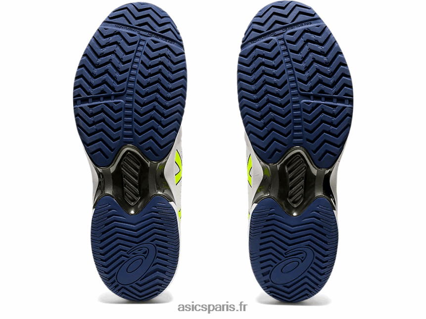 Hommes Asics vitesse du tribunal ff BXL8B22054 blanc/jaune de sécurité