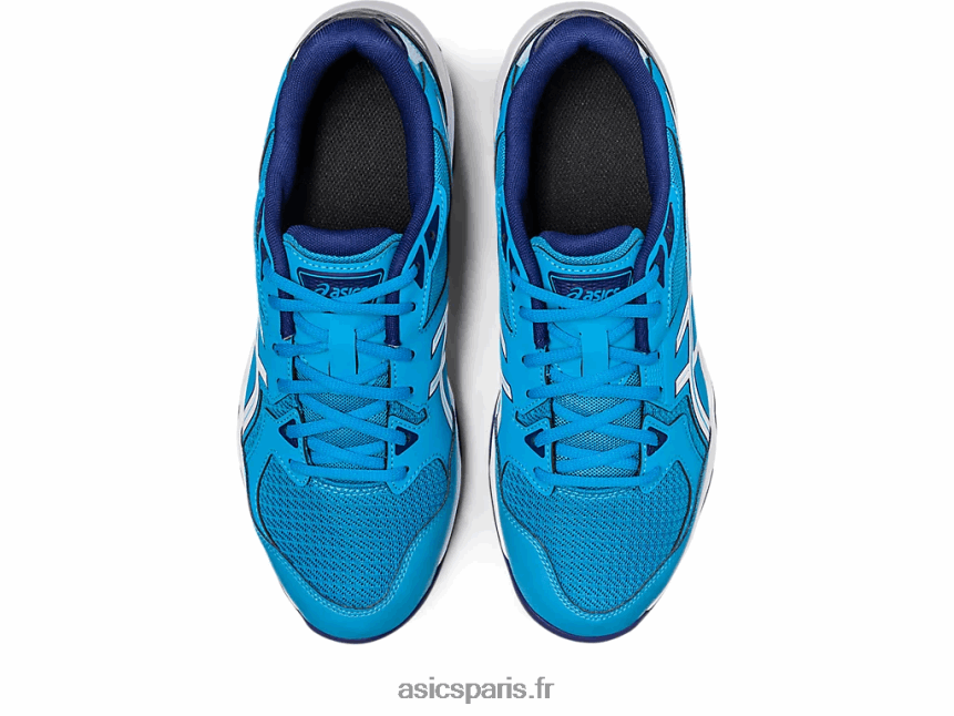 Hommes Asics gel-fusée 10 de large BXL8B2415 bleu île/blanc