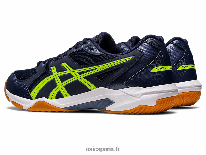 Hommes Asics gel-fusée 10 de large BXL8B2442 minuit/vert danger