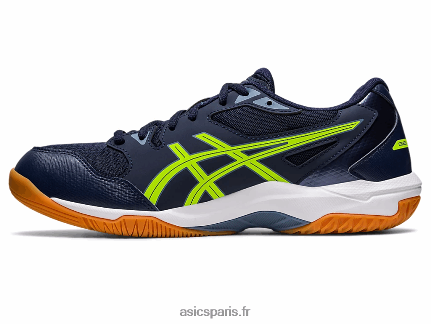 Hommes Asics gel-fusée 10 de large BXL8B2442 minuit/vert danger