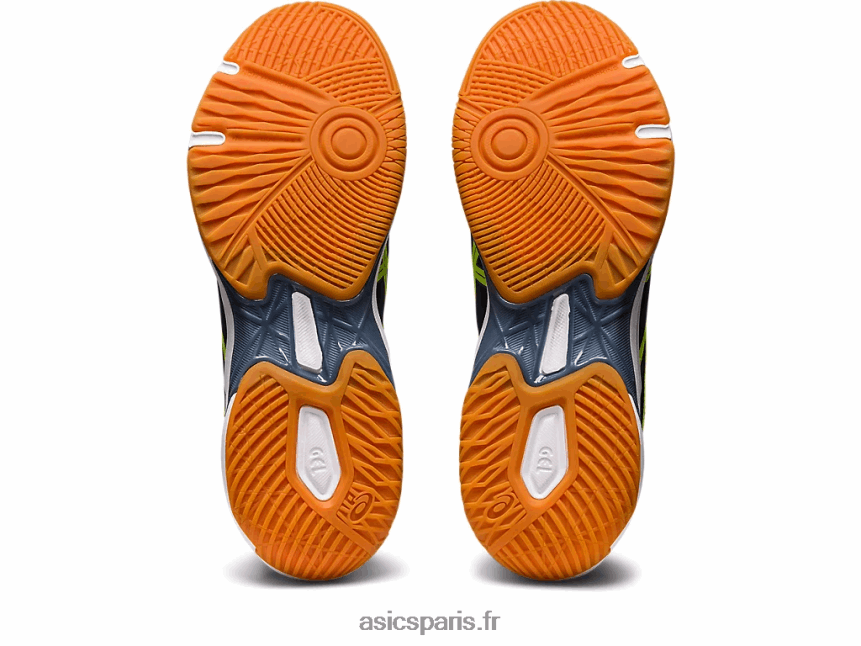 Hommes Asics gel-fusée 10 de large BXL8B2442 minuit/vert danger