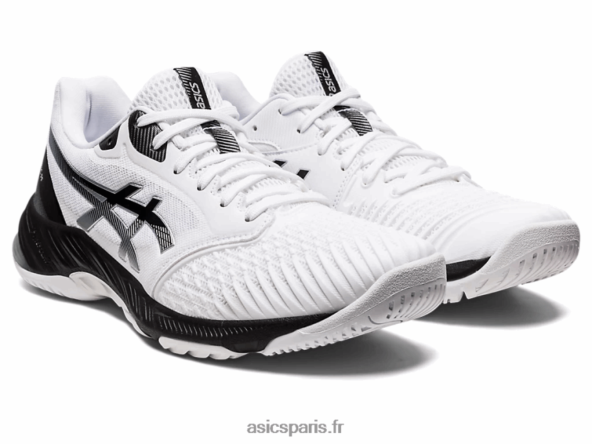 Hommes Asics netburner balistique ff 3 BXL8B21159 blanc noir