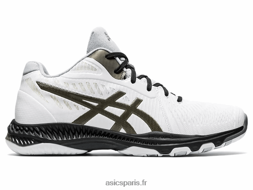 Hommes Asics netburner balistique ff mt 2 BXL8B22066 blanc/bronze