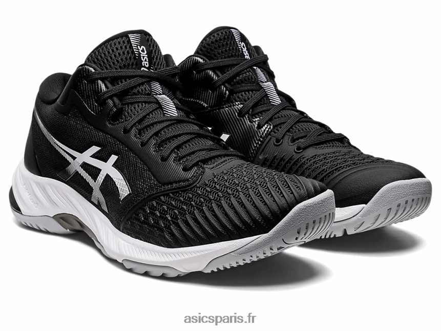 Hommes Asics netburner balistique ff mt 3 BXL8B21030 noir blanc