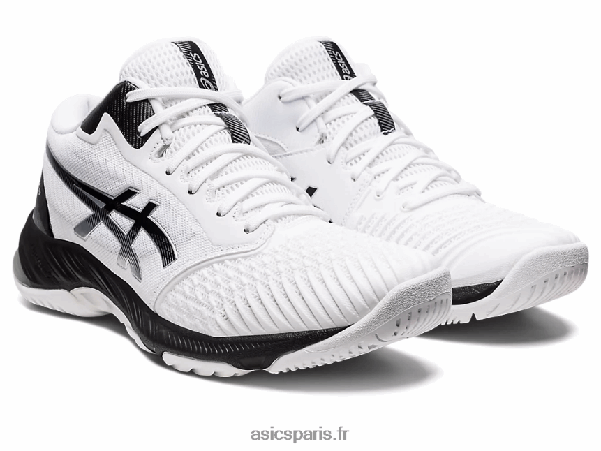 Hommes Asics netburner balistique ff mt 3 BXL8B21087 blanc noir