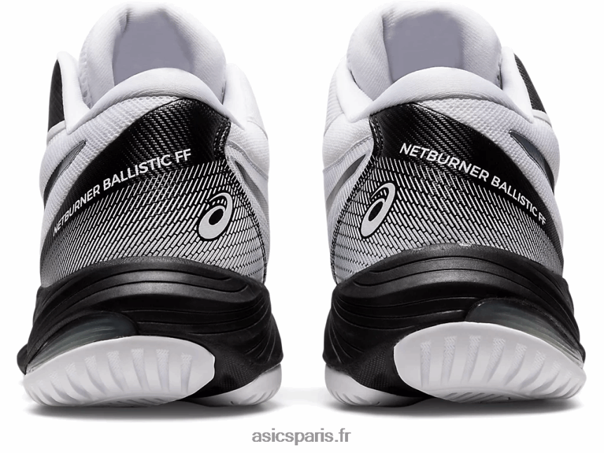 Hommes Asics netburner balistique ff mt 3 BXL8B21087 blanc noir