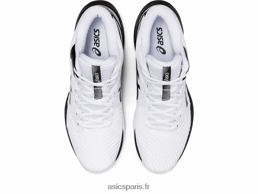 Hommes Asics netburner balistique ff mt 3 BXL8B21087 blanc noir