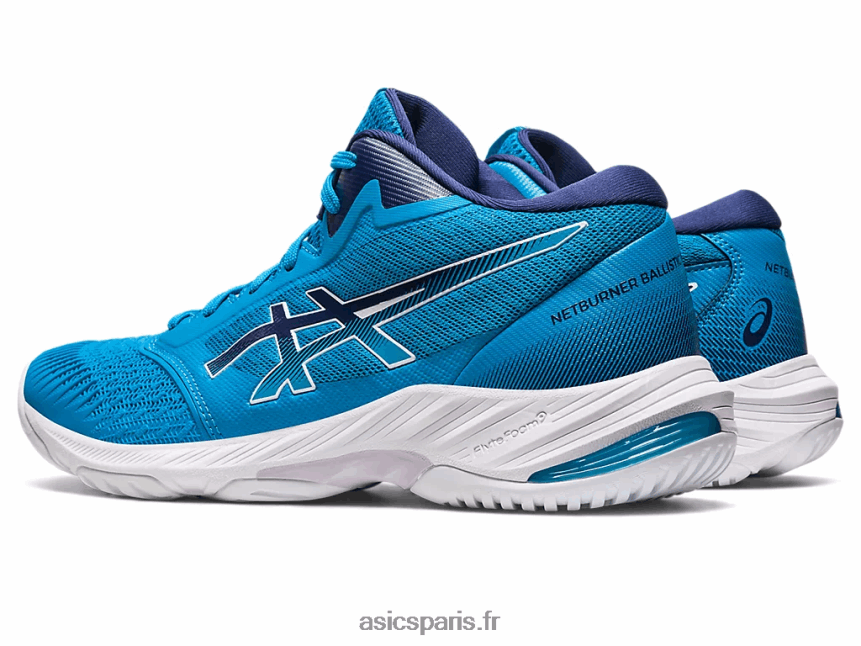 Hommes Asics netburner balistique ff mt 3 BXL8B2558 bleu île/bleu indigo