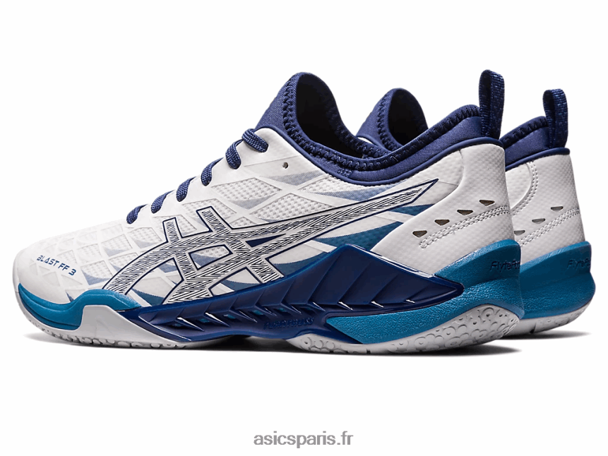 Hommes Asics souffle ff 3 BXL8B21134 blanc/océan profond