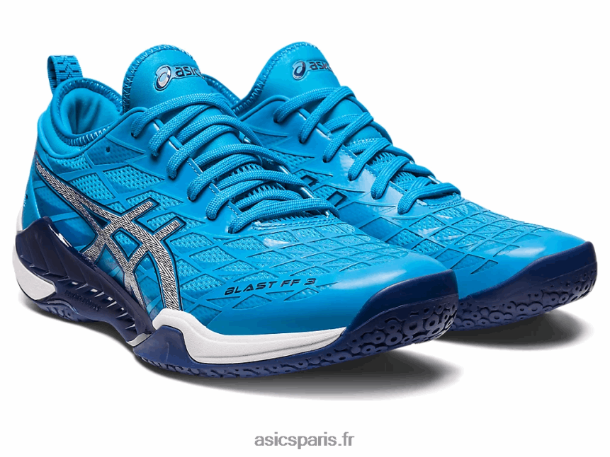 Hommes Asics souffle ff 3 BXL8B2573 bleu île/bleu indigo