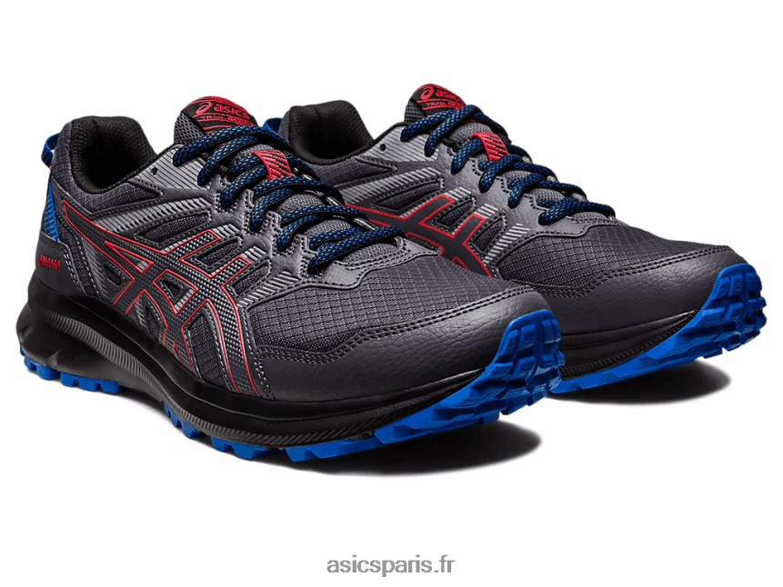 Hommes Asics éclaireur 2 BXL8B2390 gris porteur/rouge électrique