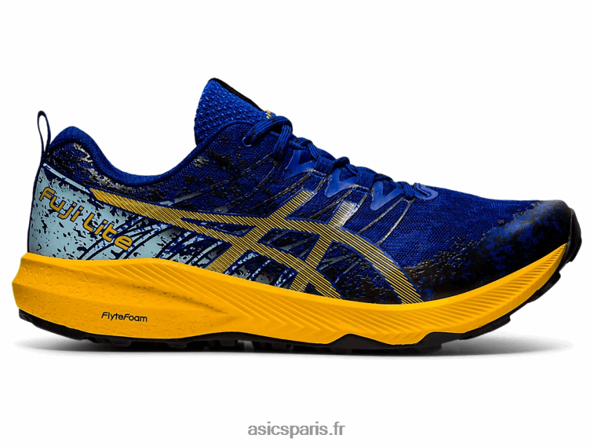 Hommes Asics fuji lite 2 BXL8B21866 bleu monaco/tournesol