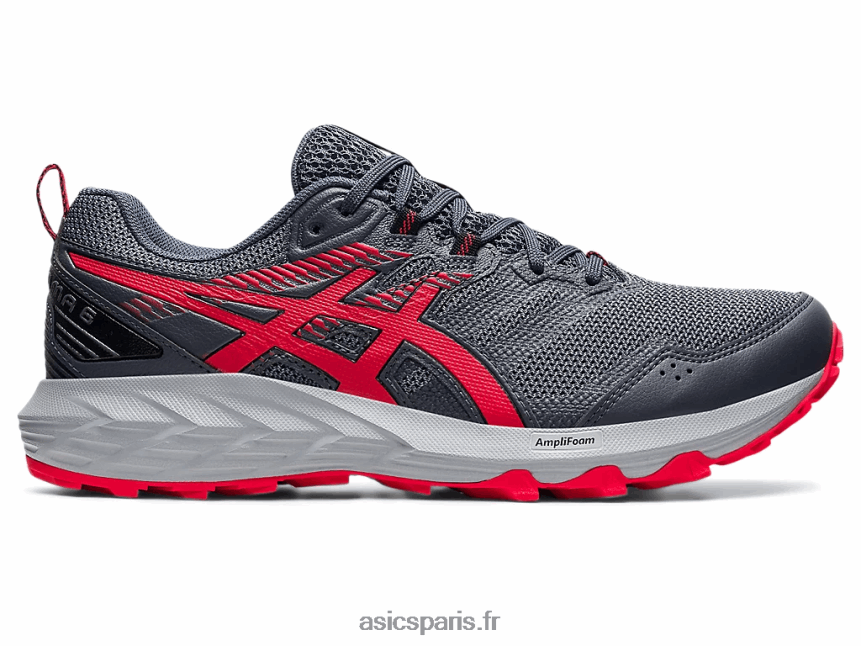 Hommes Asics gel-sonoma 6 BXL8B21777 gris porteur/rouge électrique