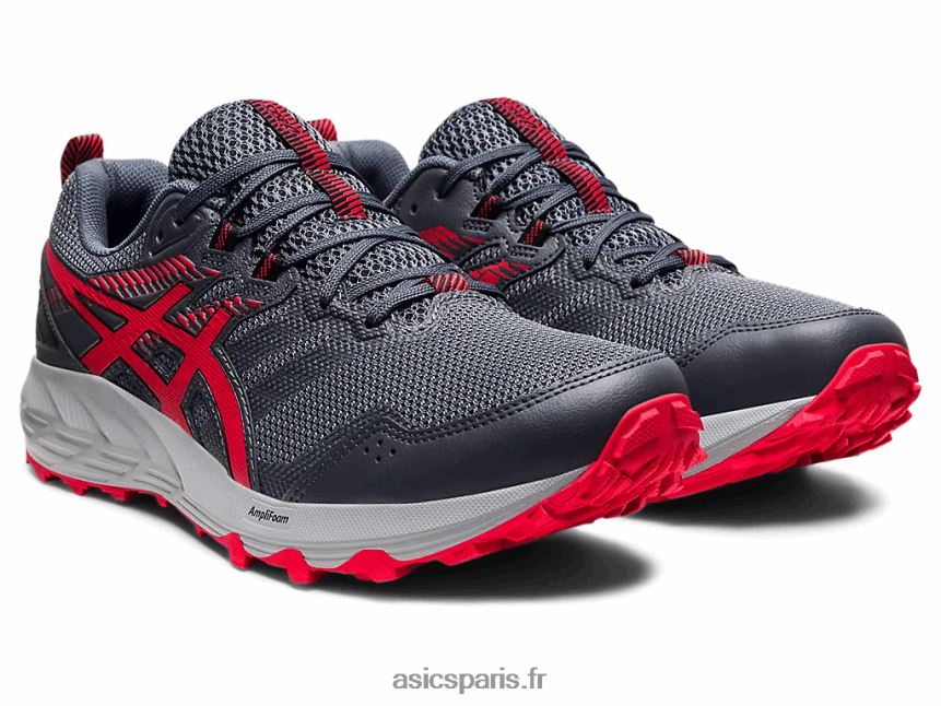 Hommes Asics gel-sonoma 6 BXL8B21777 gris porteur/rouge électrique
