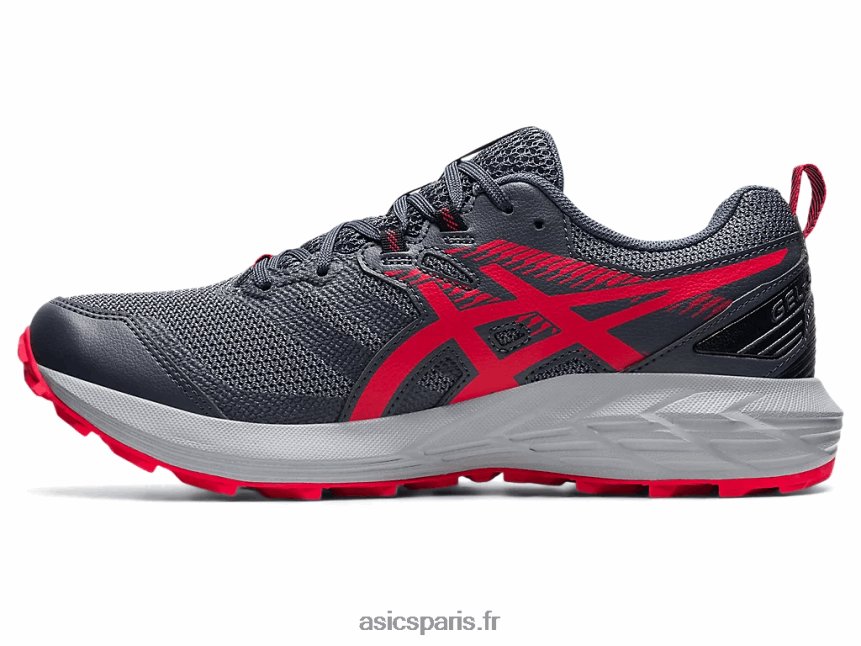Hommes Asics gel-sonoma 6 BXL8B21777 gris porteur/rouge électrique