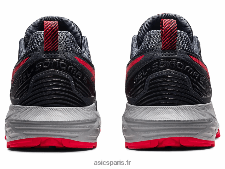 Hommes Asics gel-sonoma 6 BXL8B21777 gris porteur/rouge électrique