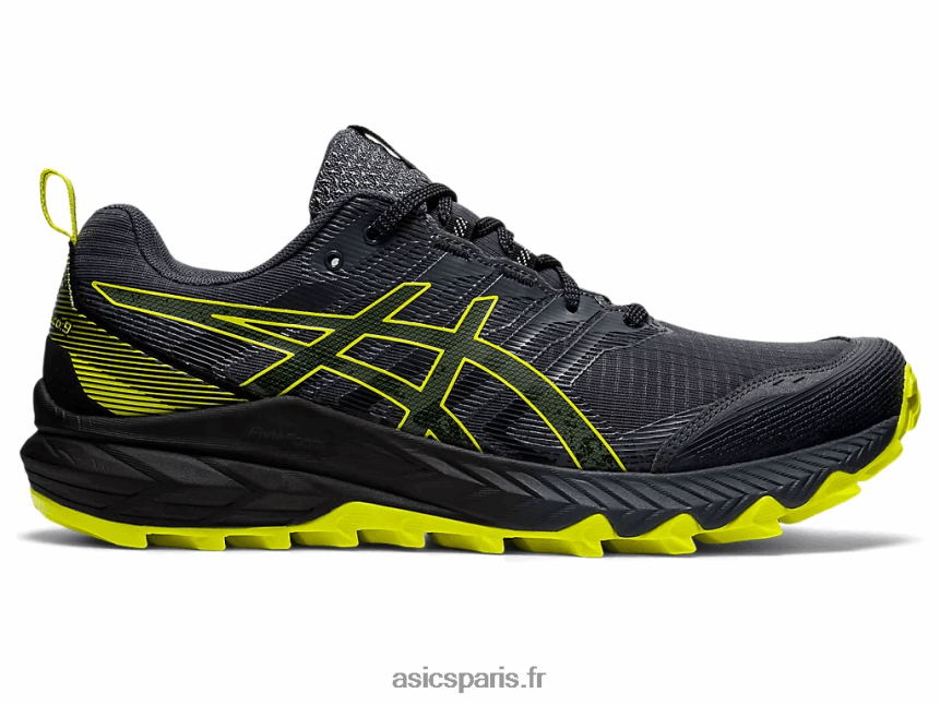 Hommes Asics gel-trabuco 9 BXL8B22008 gris porteur/yuzu acidulé