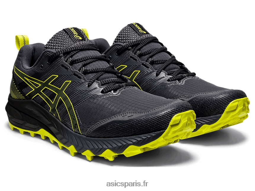Hommes Asics gel-trabuco 9 BXL8B22008 gris porteur/yuzu acidulé