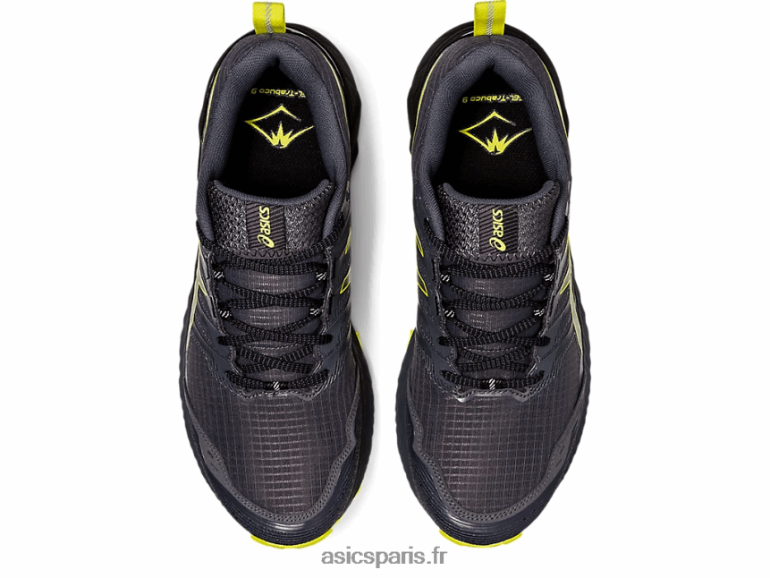 Hommes Asics gel-trabuco 9 BXL8B22008 gris porteur/yuzu acidulé