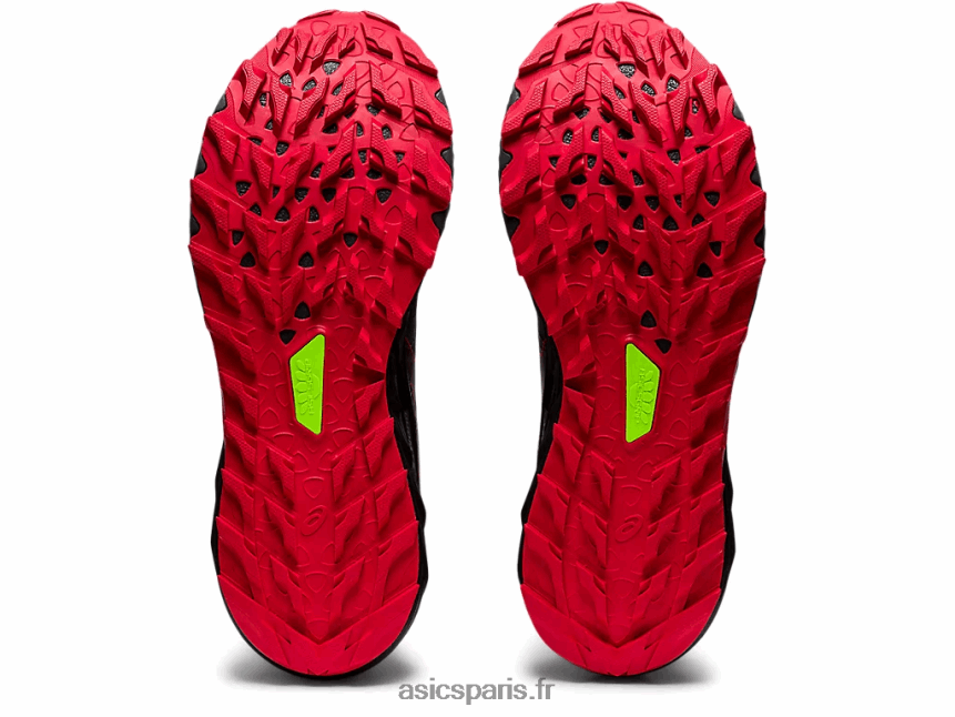 Hommes Asics gel-trabuco 9 BXL8B2670 gris porteur/rouge électrique