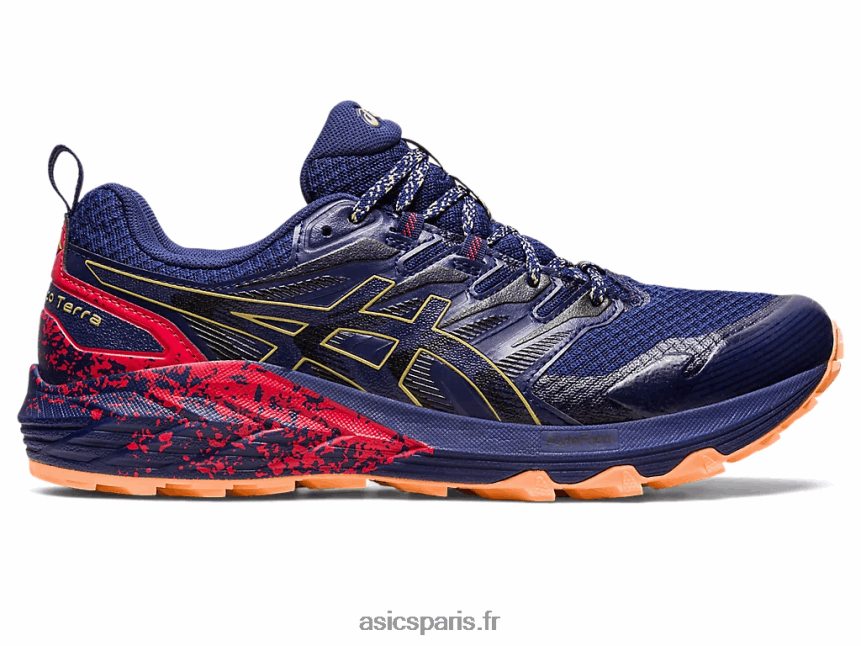 Hommes Asics gel-trabuco terra BXL8B2637 bleu indigo/huile d'olive