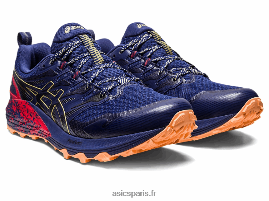 Hommes Asics gel-trabuco terra BXL8B2637 bleu indigo/huile d\'olive