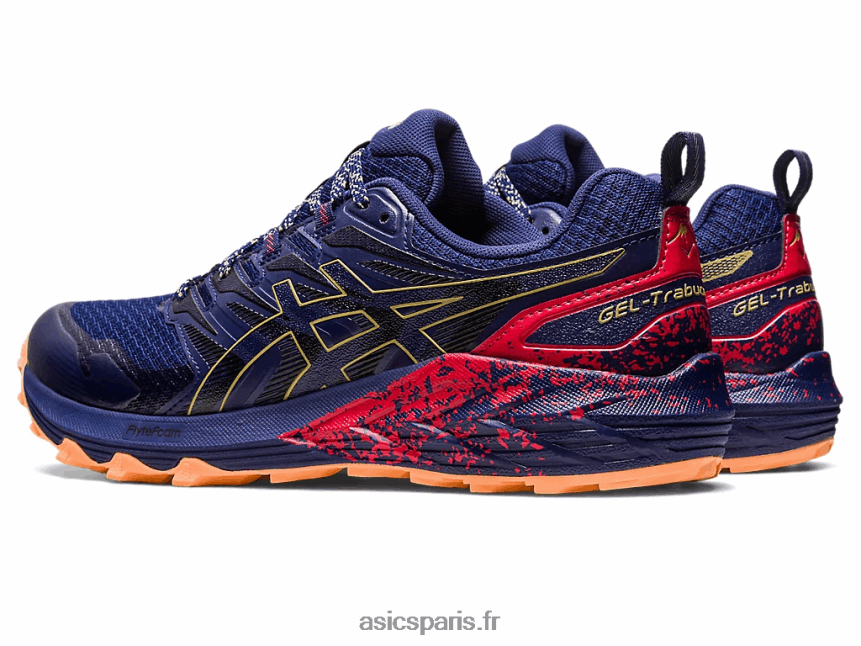 Hommes Asics gel-trabuco terra BXL8B2637 bleu indigo/huile d\'olive