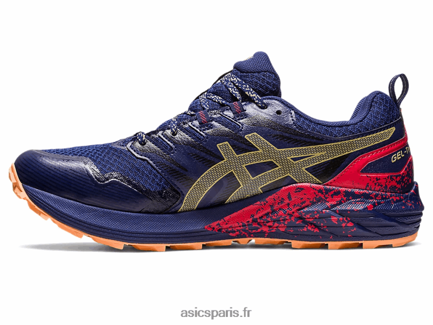 Hommes Asics gel-trabuco terra BXL8B2637 bleu indigo/huile d\'olive