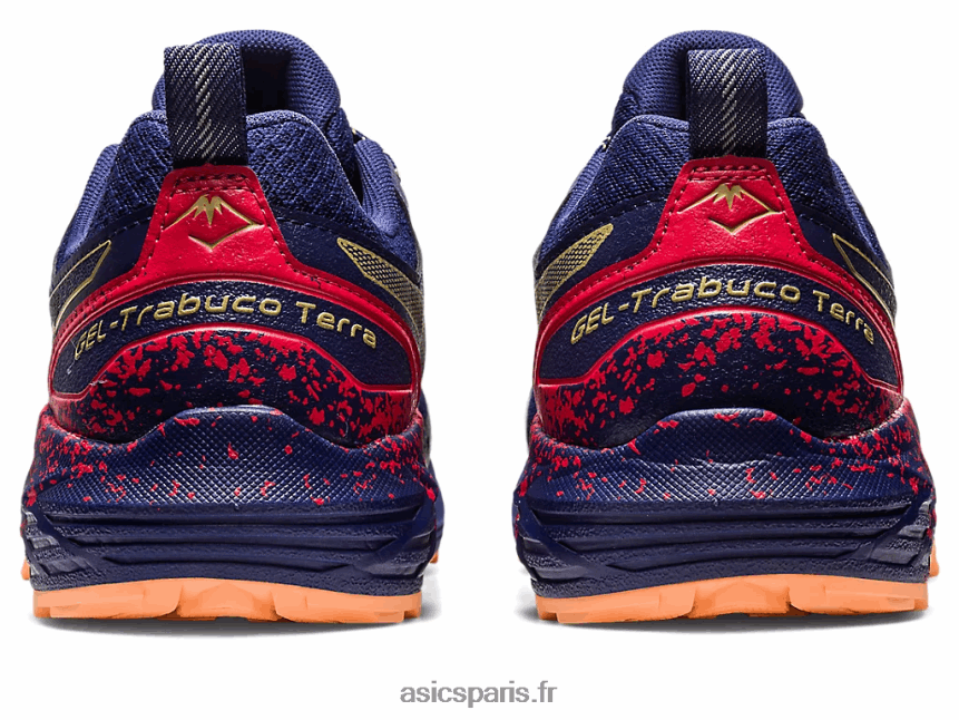 Hommes Asics gel-trabuco terra BXL8B2637 bleu indigo/huile d\'olive