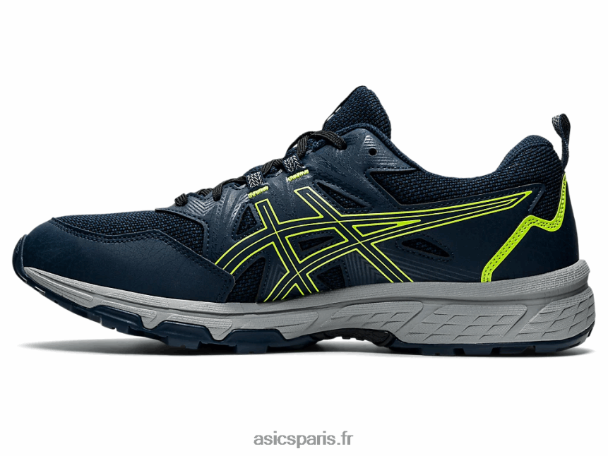 Hommes Asics gel-venture 8 BXL8B21496 bleu français/vert danger
