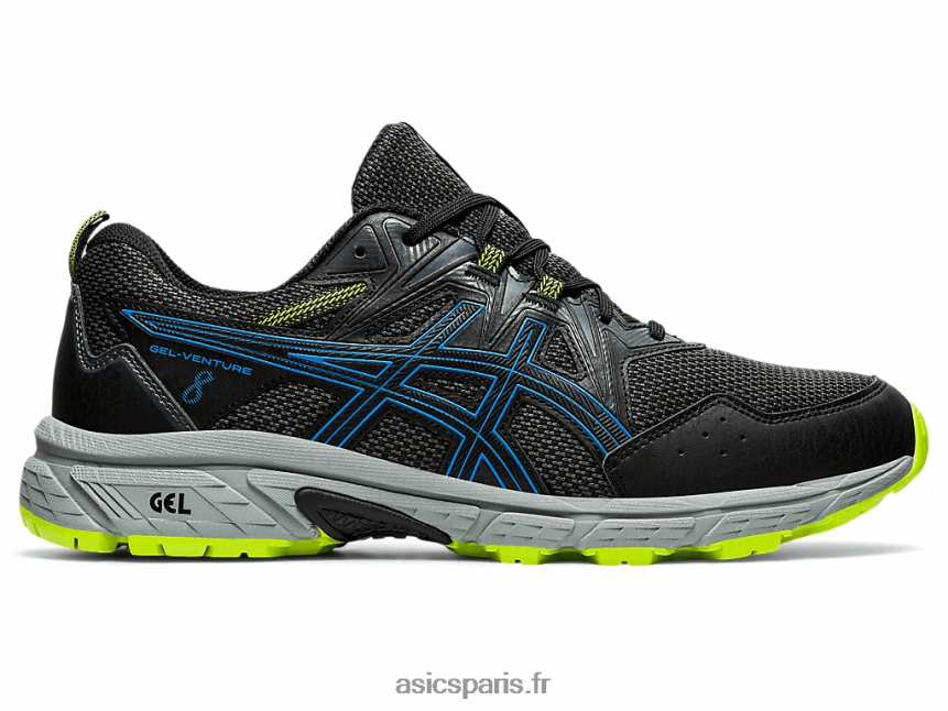 Hommes Asics gel-venture 8 BXL8B21557 noir/bleu directoire