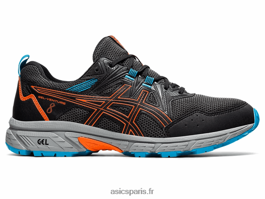 Hommes Asics gel-venture 8 BXL8B21898 noir/orange souci