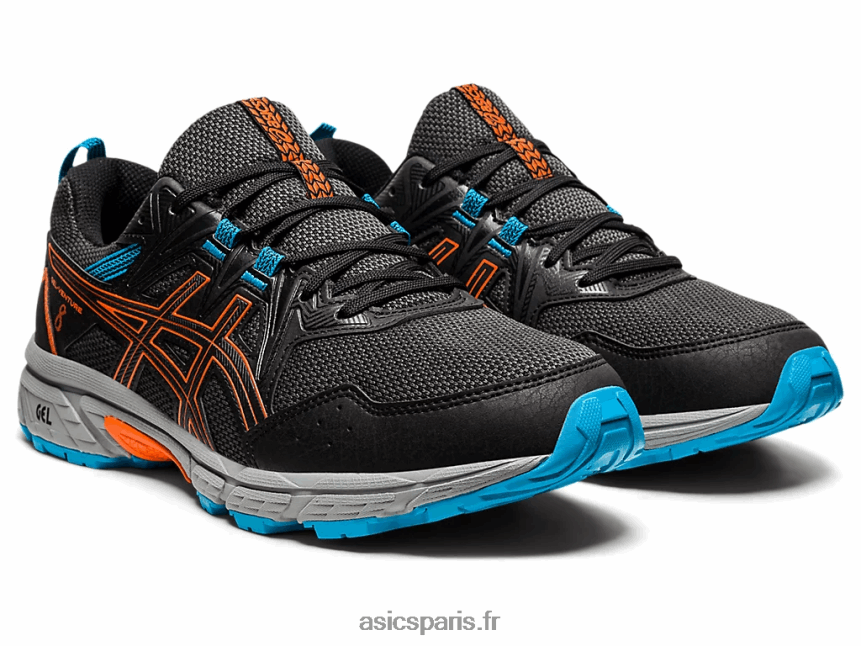 Hommes Asics gel-venture 8 BXL8B21898 noir/orange souci