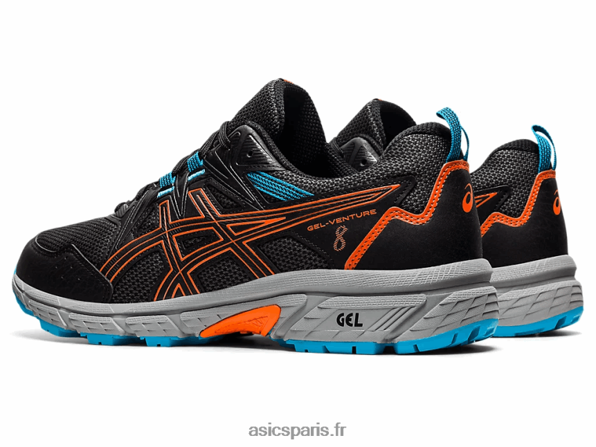 Hommes Asics gel-venture 8 BXL8B21898 noir/orange souci