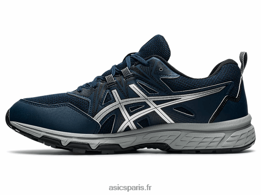 Hommes Asics gel-venture 8 extra large BXL8B21804 bleu français/argent pur