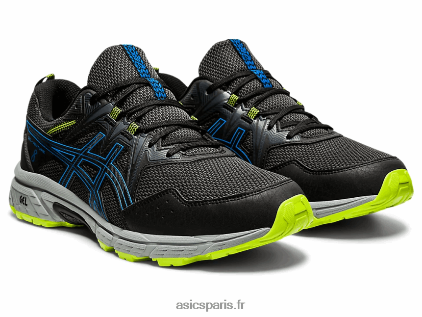 Hommes Asics gel-venture 8 extra large BXL8B21850 noir/bleu directoire