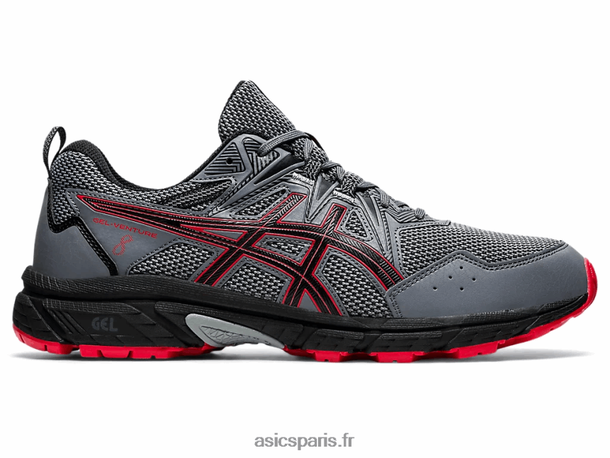 Hommes Asics gel-venture 8 extra large BXL8B21864 métropole/rouge classique